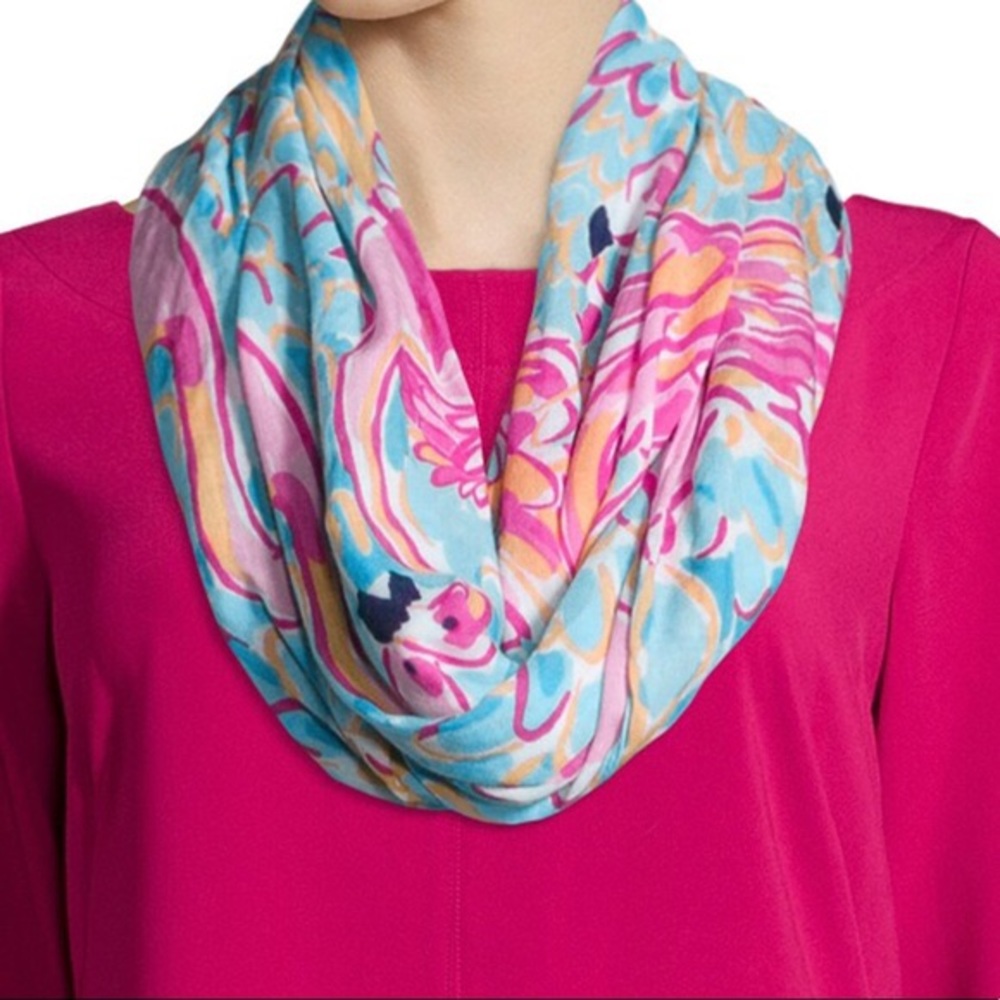 EUC Lilly Pulitzer Peel & Eat Infinity Scarf